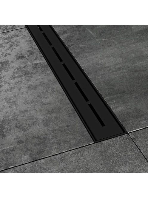 Ravak Runway zuhanyfolyóka 850 mm, matt fekete X01751 - Fürd