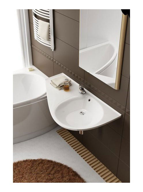 Ravak Avocado balos mosdó (fehér), furattal XJ1L1100000 - Fü