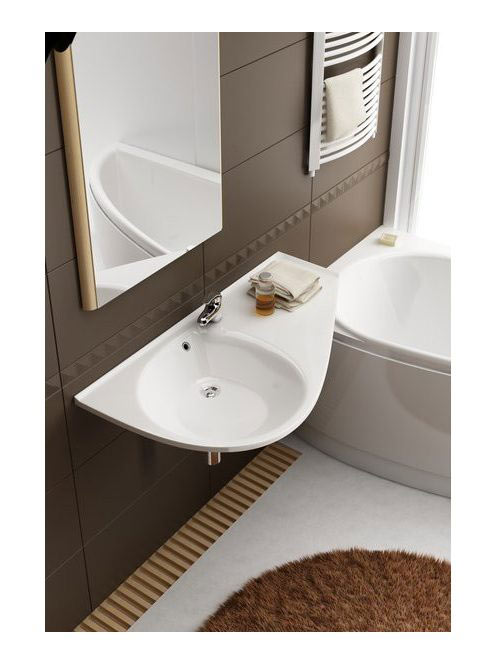 Ravak Avocado Comfort jobbos mosdó (fehér), furattal XJ9P110