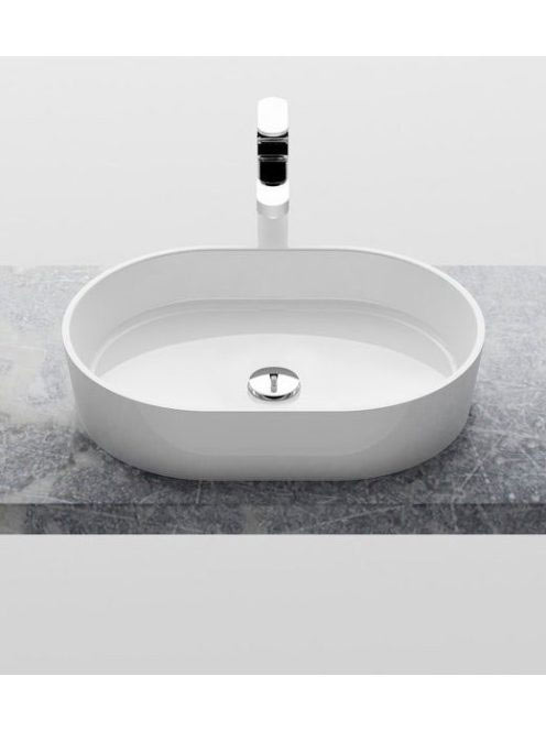 Ravak MOON 2 mosdó, túlfolyó nélkül, fehér XJN01300002 - Für