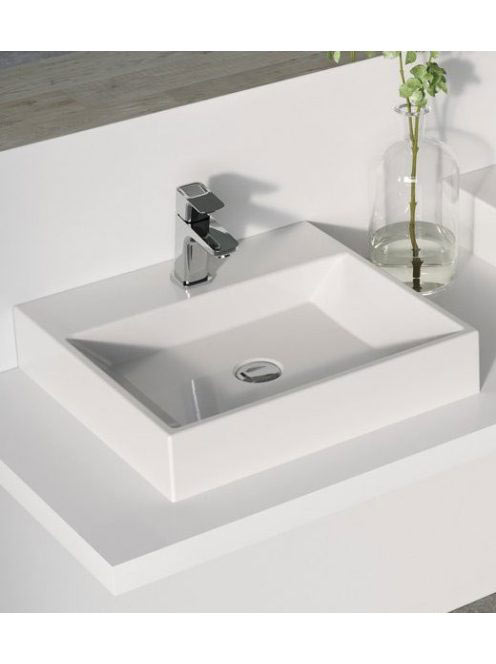 Ravak Natural 500 mosdó (fehér) nyílással XJO01250000 - Fürd