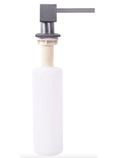 Rea szögletes alakú mosogatószer adagoló, szálcsiszolt nikke