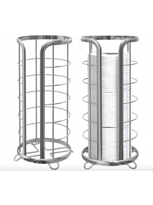 Tutumi álló WC papír taró, fényes króm REA-07016 - Fürdőszob