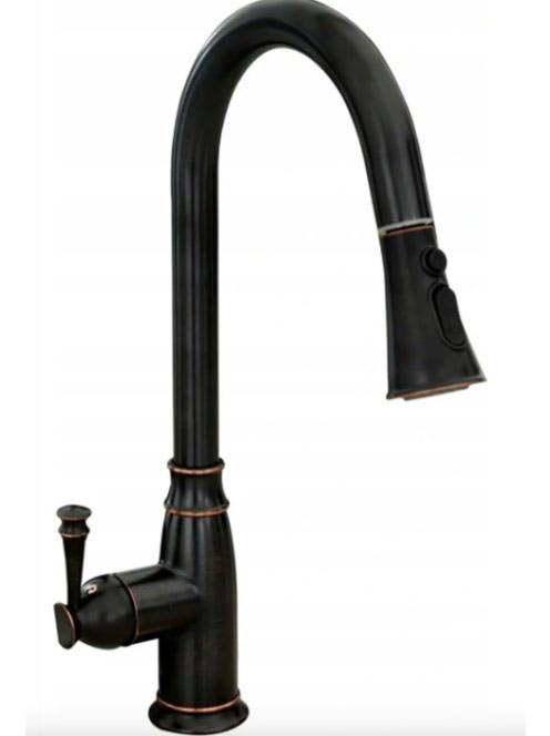 Rea Deco álló konyhai csaptelep kihúzható zuhanyfejjel, retr