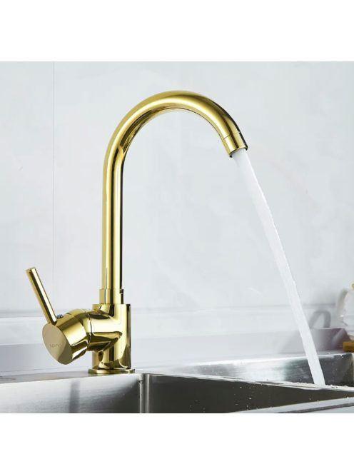 Rea Talisa álló konyhai csaptelep, fényes arany REA-B1020 -