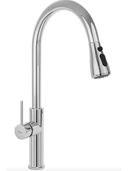 Rea Nest álló konyhai csaptelep kihúzható zuhanyfejjel, króm