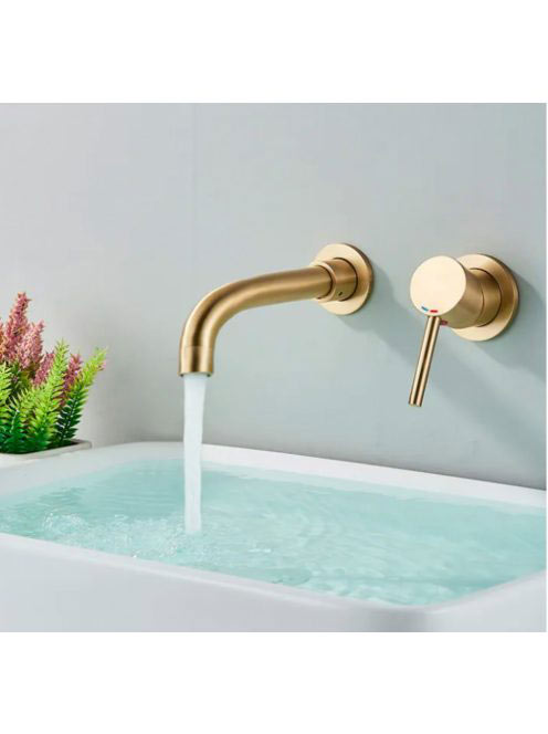 Rea Lungo falra szerelhető mosdó csaptelep boxal, szálcsiszo