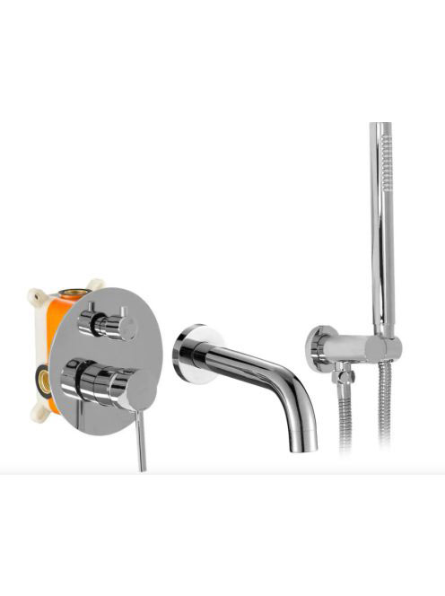 Rea Lungo rejtett fürdőkád csaptelep boxal és zuhanyszettel,