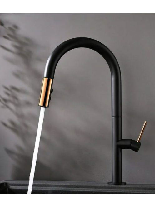 Rea Apollo álló konyhai csaptelep kihúzható zuhanyfejjel, fe