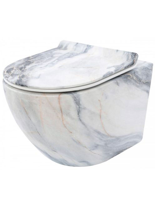 Rea Carlos perem nélküli fali WC csésze 37x49,5 cm mélyöblít