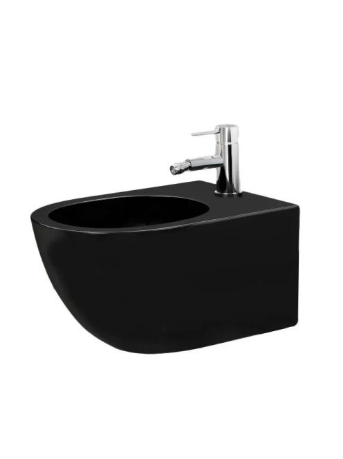 Rea Carlo Mini fali bidé 49,5x37 cm, matt fekete REA-C9901 -