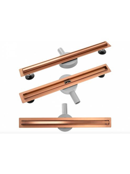 Rea Neo Slim lineáris zuhanylefolyó szett 70 cm, szálcsiszol