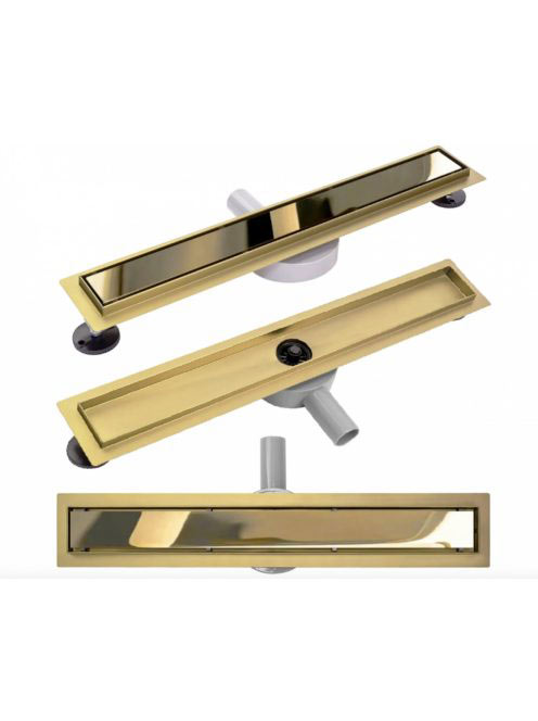 Rea Neo Pure Pro lineáris zuhanylefolyó szett 60 cm, fényes