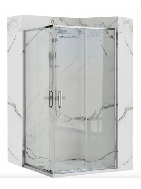 Rea Punto tolóajtós zuhanykabin 80x100x190 cm átlátszó üvegg