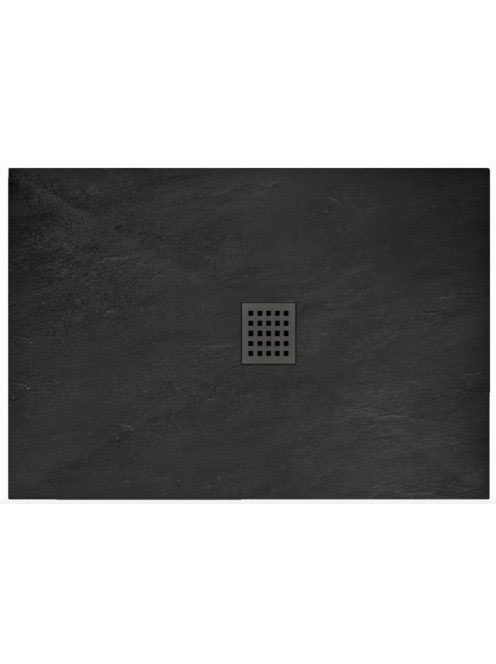 Rea Rock ásványi akril zuhanytálca 80x120 cm, fekete REA-K45