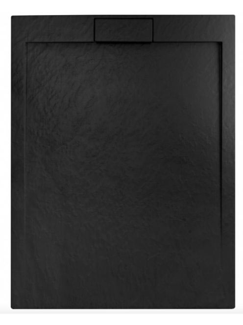 Rea Grand ásványi akril zuhanytálca 80x100 cm szifonnal, fek