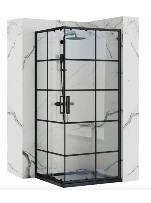 Rea Concept tolóajtós zuhanykabin 90x190 cm átlátszó üveggel