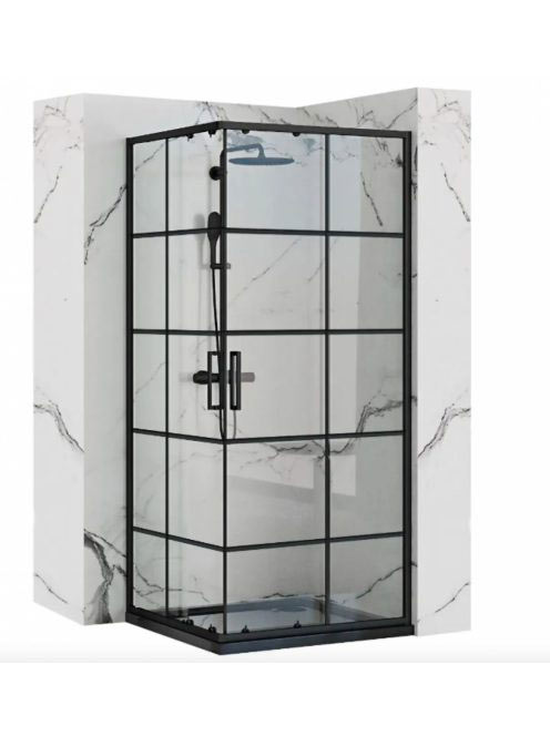 Rea Concept tolóajtós zuhanykabin 80x190 cm, átlátszó kerete