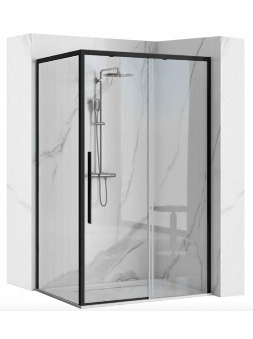 Rea Solar tolóajtós zuhanykabin 90x195 cm átlátszó üveggel,