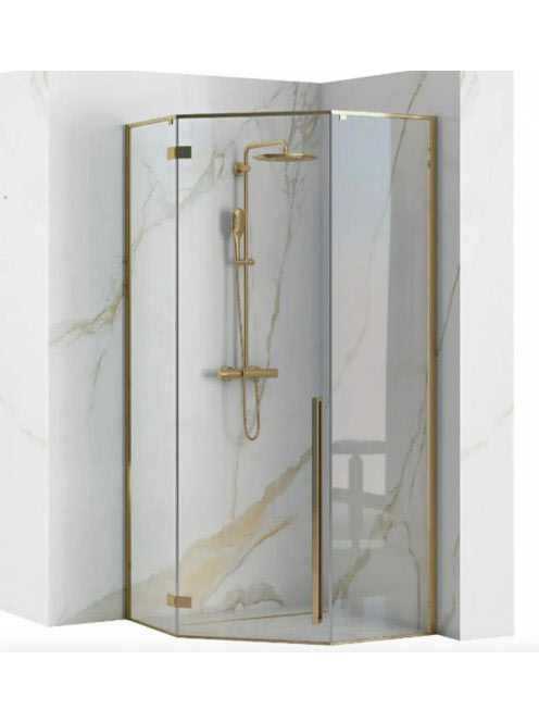 Rea Diamond sarok zuhanykabin 100x195 cm átlátszó üveggel, v