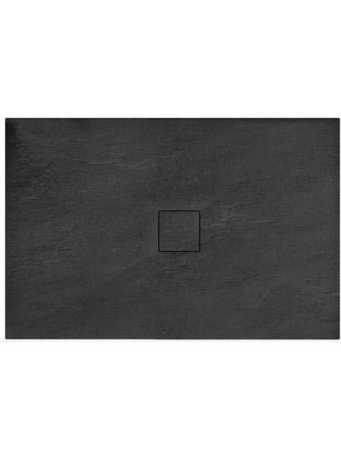 Rea Stone ásványi kő zuhanytálca 90x120 cm, fekete REA-K9603