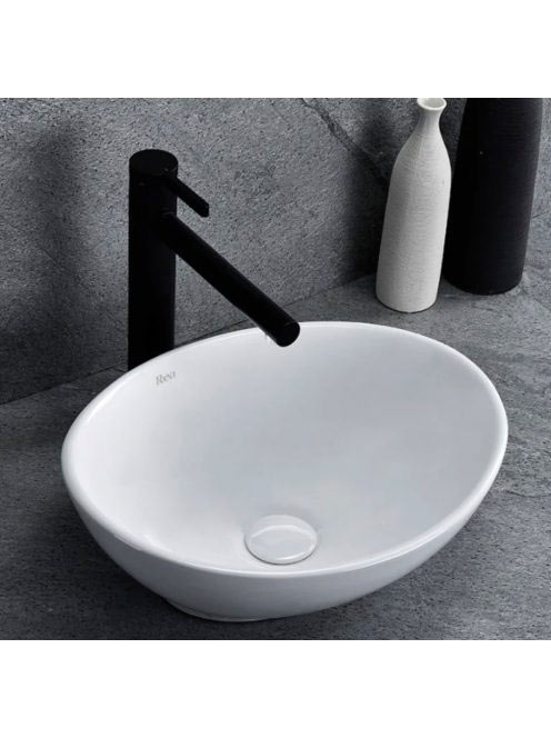 Rea Sofia pultra tehető kerámia mosdótál 41x34,5 cm, fehér R