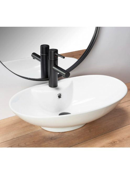 Rea Rosa 2 pultra ültethető kerámia mosdótál 58,5x38,5 cm, f