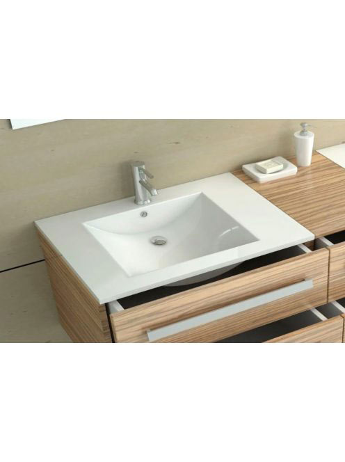 Rea Dafne beépíthető kerámia mosdótál 71,5x46,5 cm, fehér RE