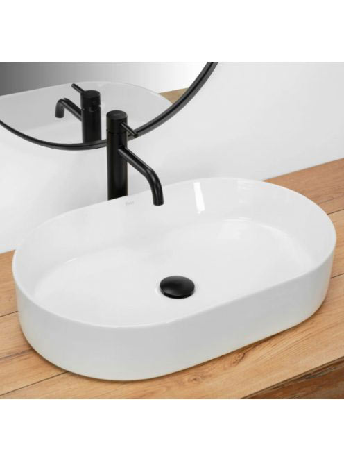 Rea Nadia pultra ültethető kerámia mosdótál 61x38,5 cm, fehé