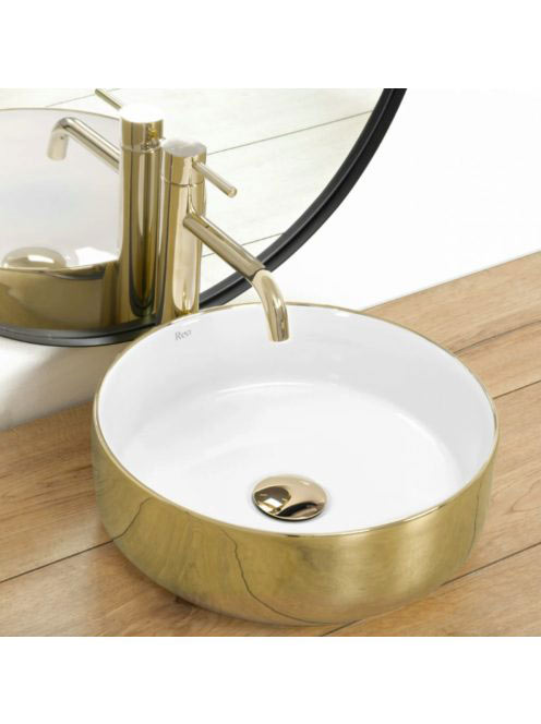 Rea Sami pultra tehető kerámia mosdótál 36x36 cm, fehér aran