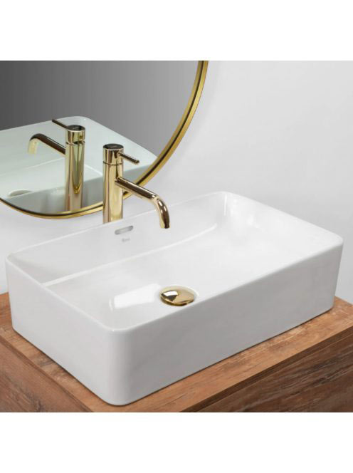 Rea Berta pultra ültethető kerámia mosdótál 56x35,5 cm, fehé