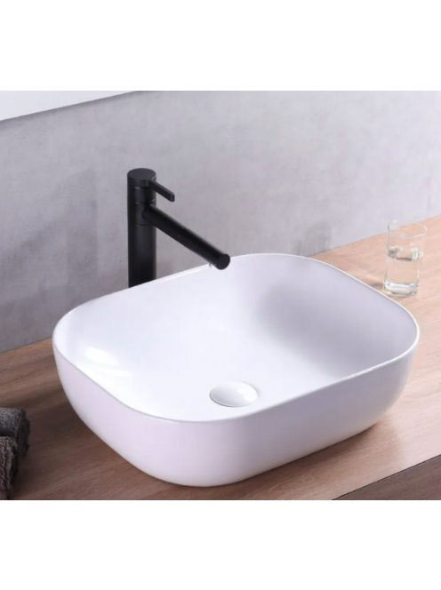 Rea Mona Slim pultra ültethető kerámia mosdótál 50,5x40 cm,