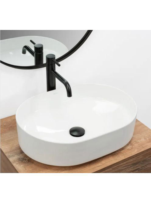 Rea Nadia pultra tehető kerámia mosdótál 50x37,5 cm, fehér R