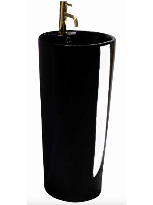 Rea Blanka álló kerámia mosdó 85 cm, csaplyukkal és túlfolyó