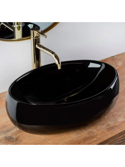 Rea Linda pultra ültethető kerámia mosdótál 48,5x34 cm, fény