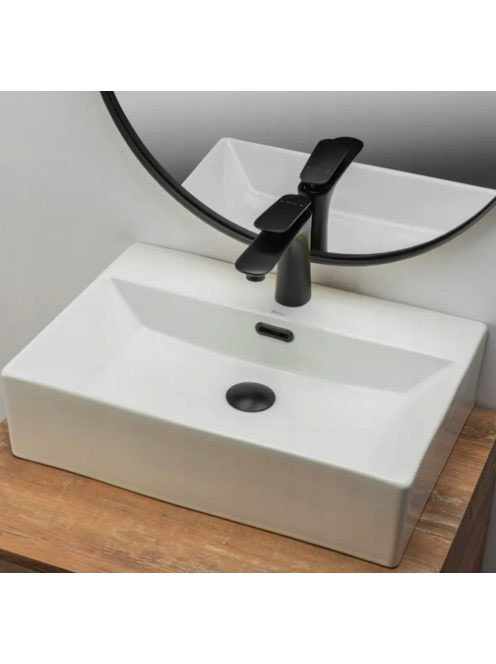 Rea Bonita pultra ültehető kerámia mosdótál 51x36 cm, fehér