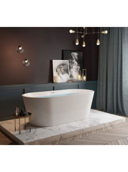 Rea Milano akril fürdőkád 150x74 cm, Click-Clack leeresztőve