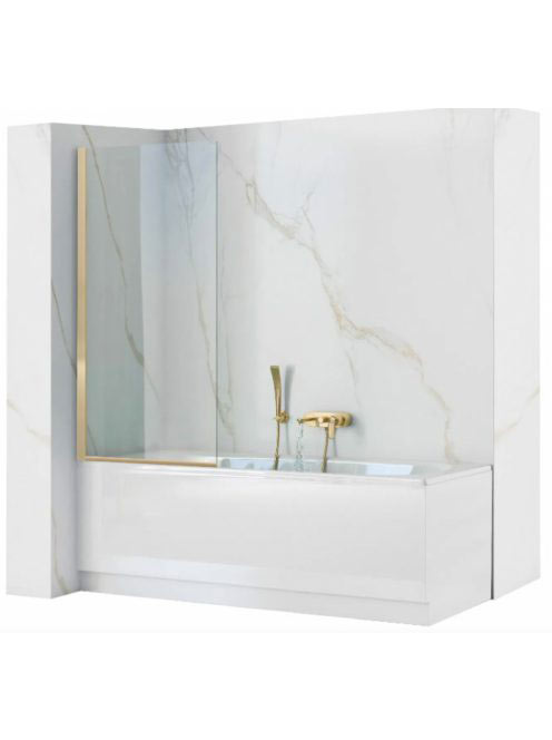 Rea Elegant fix kádparaván 70x140 cm átlátszó üveggel és ara