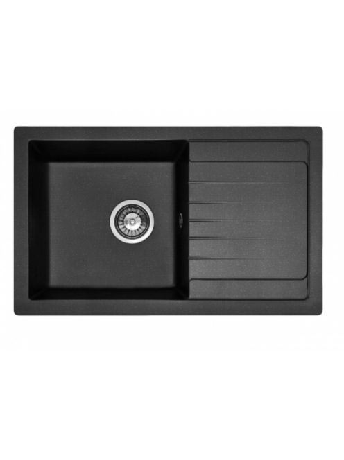 Rea Dag gránit mosogató csepegtetővel 75x43,5 cm, lefolyó ga