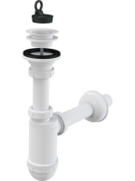 Alcaplast Mosdószifon DN32 műanyag leeresztővel DN63 A421 -