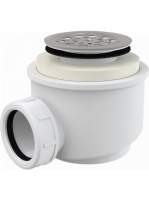 Alcaplast - Zuhanyszifon rozsdamentes ráccsal A46-50 - Fürdő