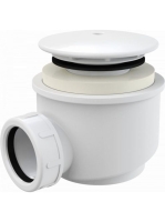 Alcaplast - Zuhanyszifon sapkával fehér A47B-60 - Fürdőszoba