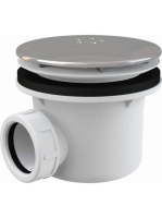 Alcaplast - Zuhanyszifon LUX fém A49K - Fürdőszoba - Szifono