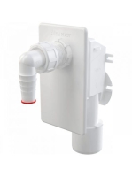 Alcaplast Falba szerelhető mosógép szifon, fehér előlappal A