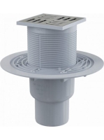 Alcaplast - Padlóösszefolyó 105×105/50/75 mm APV201 - Fürdős