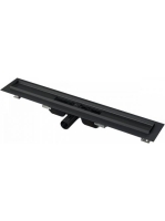 Alcaplast Low - Zuhanyfolyóka fekete-matt 1150mm, vízszintes