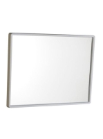 Aqualine Tükör 40x30 cm, fehér, pvc kerettel, 22436 - Fürdős