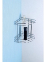 Aqualine Króm Line sarokpolc 200x280x200 mm, króm 37010 - Fü