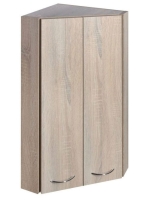 Aqualine Zoja 2 ajtós sarokszekrény 35x76 cm platina tölgy 5