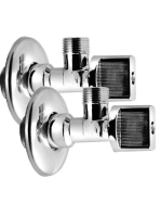 Aqualine Sarokszelep 3/8x1/2 anya nélkül, króm 5306 - Fürdős